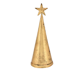 Gold Cone Tree Bell (14")