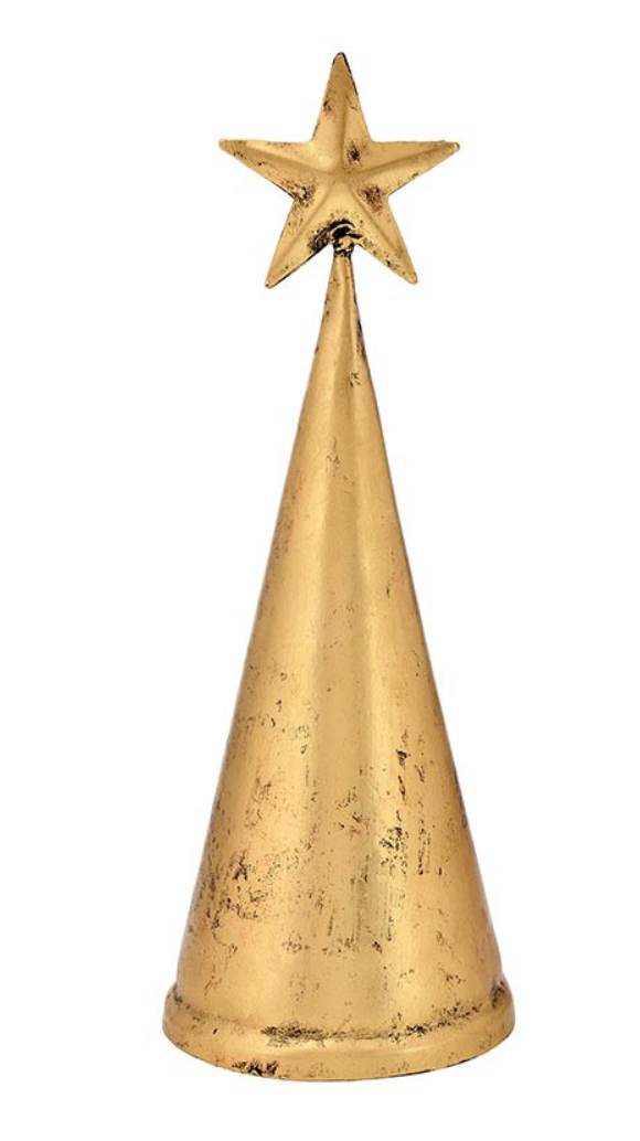 Gold Cone Tree Bell (12")