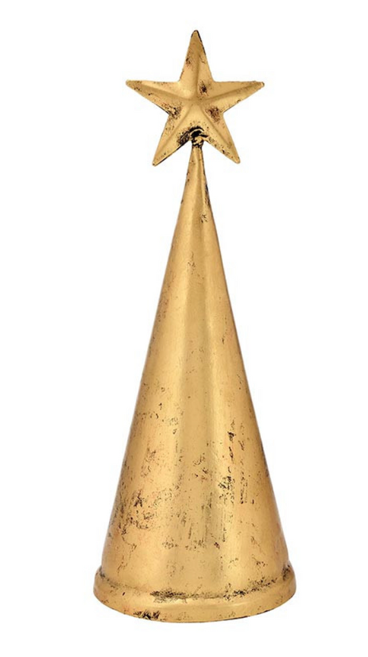 Gold Cone Tree Bell (12")