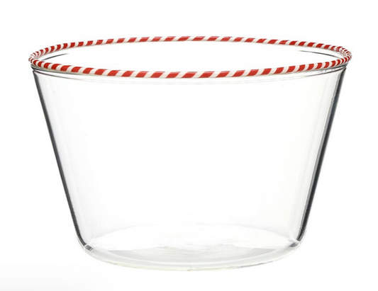 Peppermint Twist Bowl- Red