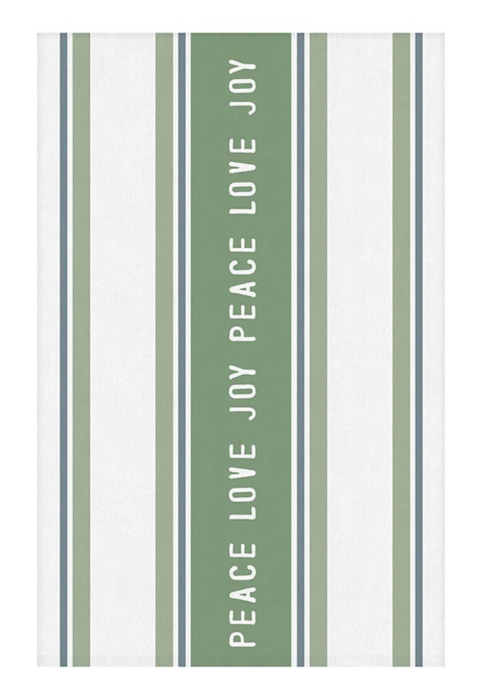 Face to Face Tea Towel - Peace Love Joy