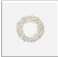 Silver curly wreath