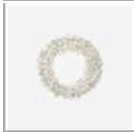 Silver curly wreath