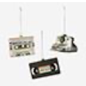VCR/Mix Tape/Polaroid ornaments