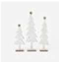Christmas Tree-set of 3