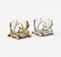 Antler Hurricane Candle Holder