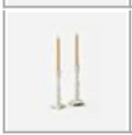 White Taper Candle Holder