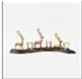 Reindeer Glass Votive Holder