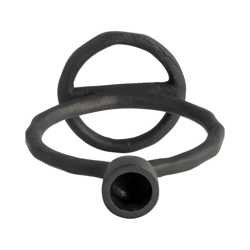 Metal Round Ring Taper Candle Holder