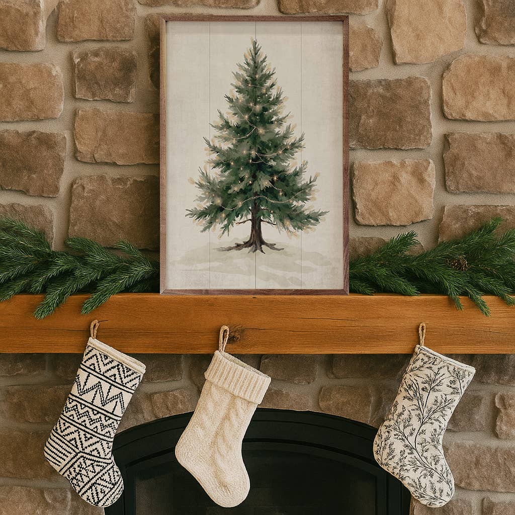 Lighted Pine Tree