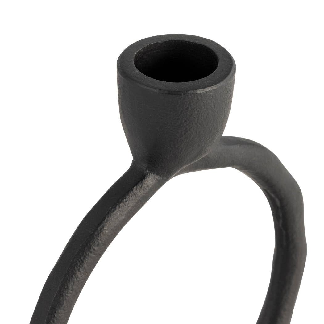 Metal Round Ring Taper Candle Holder