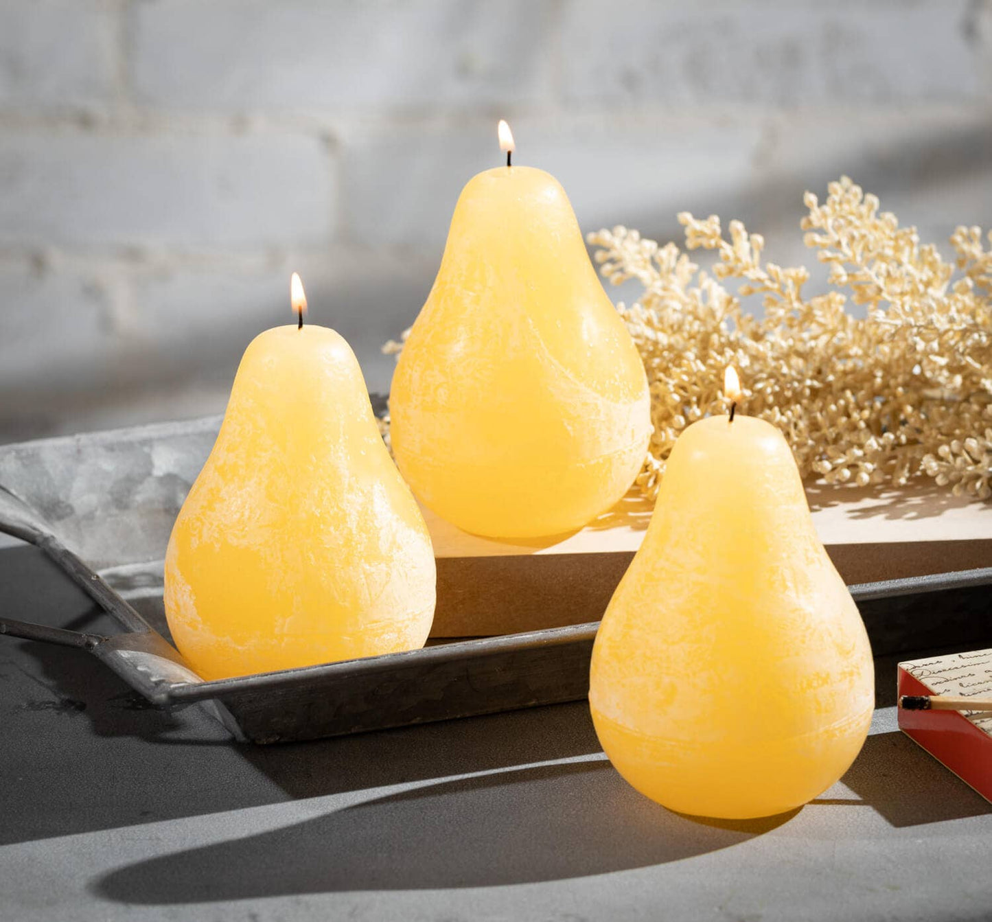 Yellow Pear Candle