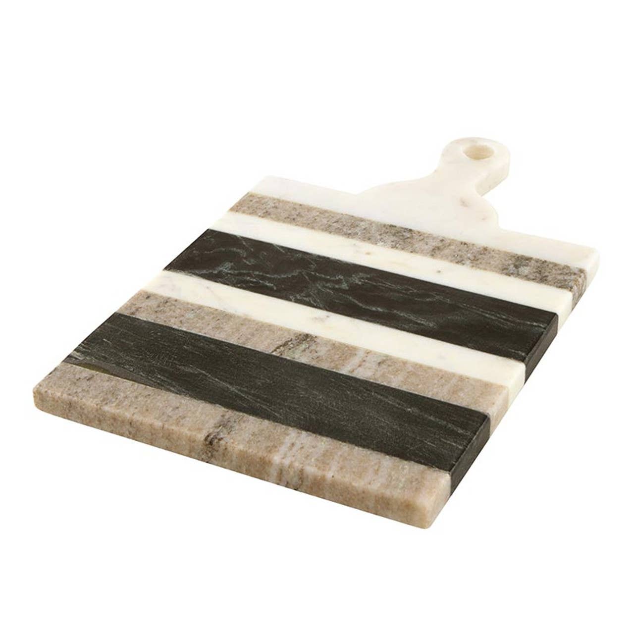 Stripe Marble Board with Handle