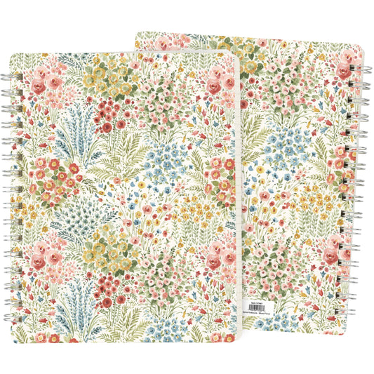 Mixed Floral Spiral Notebook