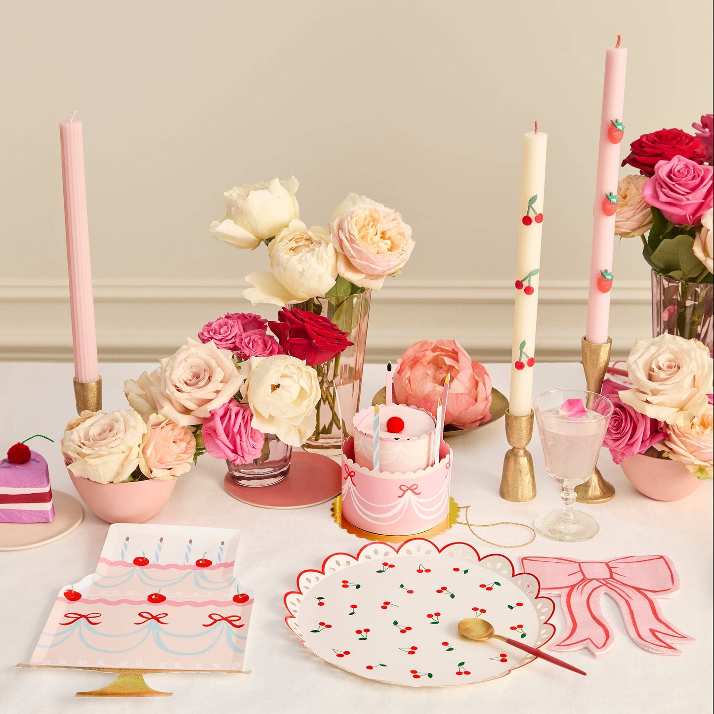 Strawberry Table Candles