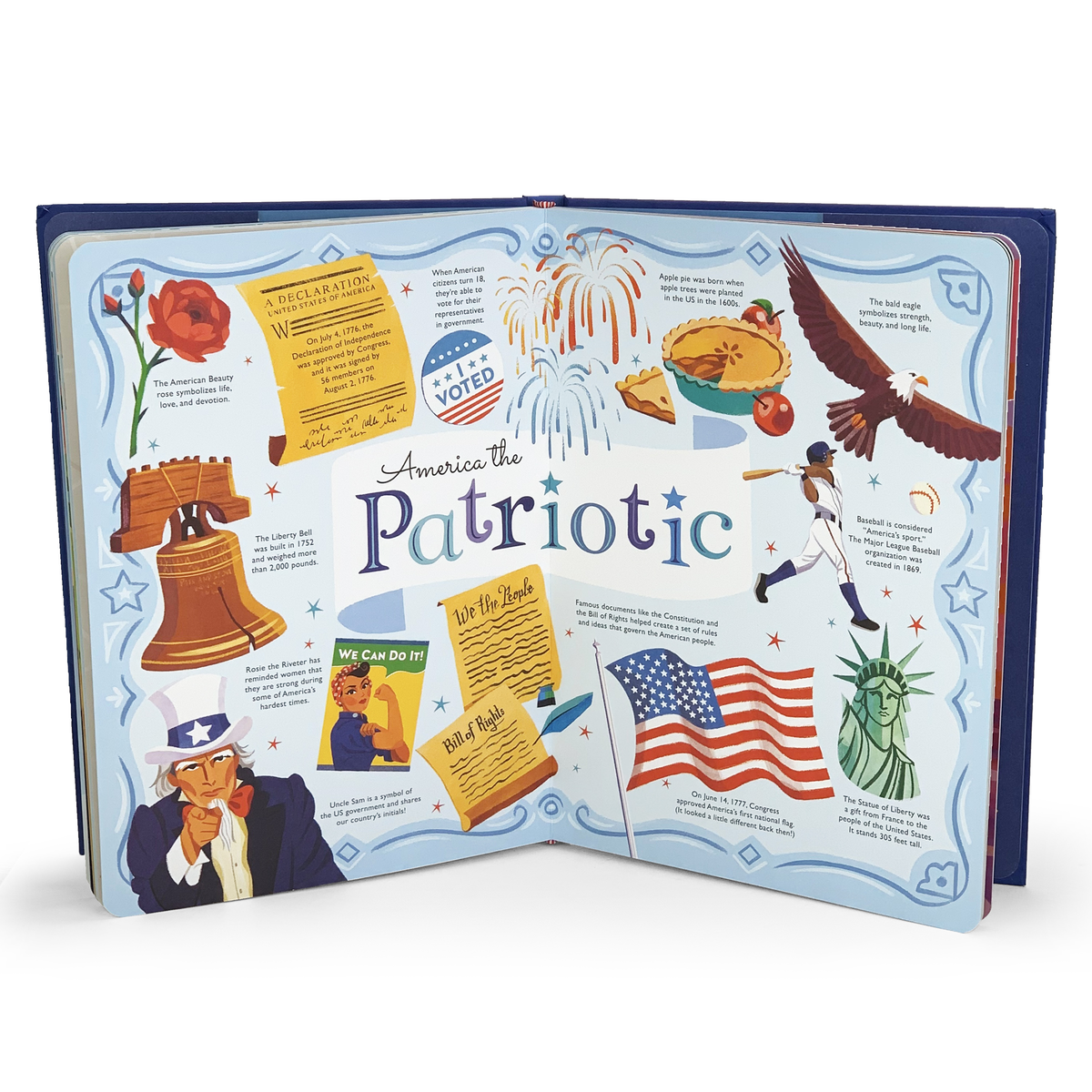 America the Beautiful Patriotic Keepsake Book
