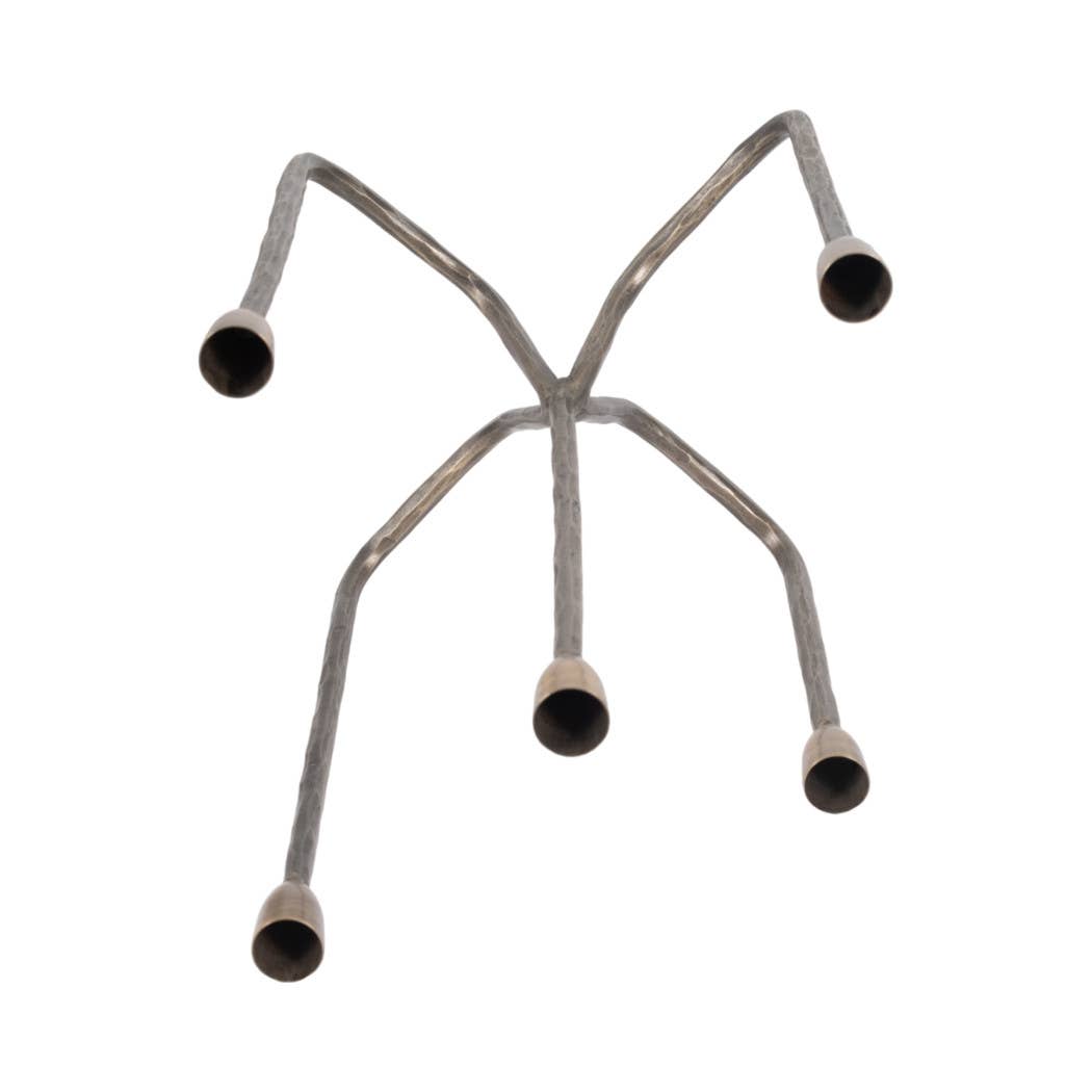 Metal Forged Five-Taper Candle Holder
