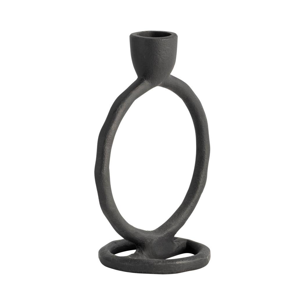 Metal Round Ring Taper Candle Holder