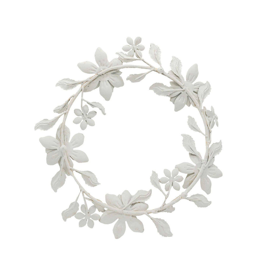 Floral Wreath 5 Taper Candle Holder