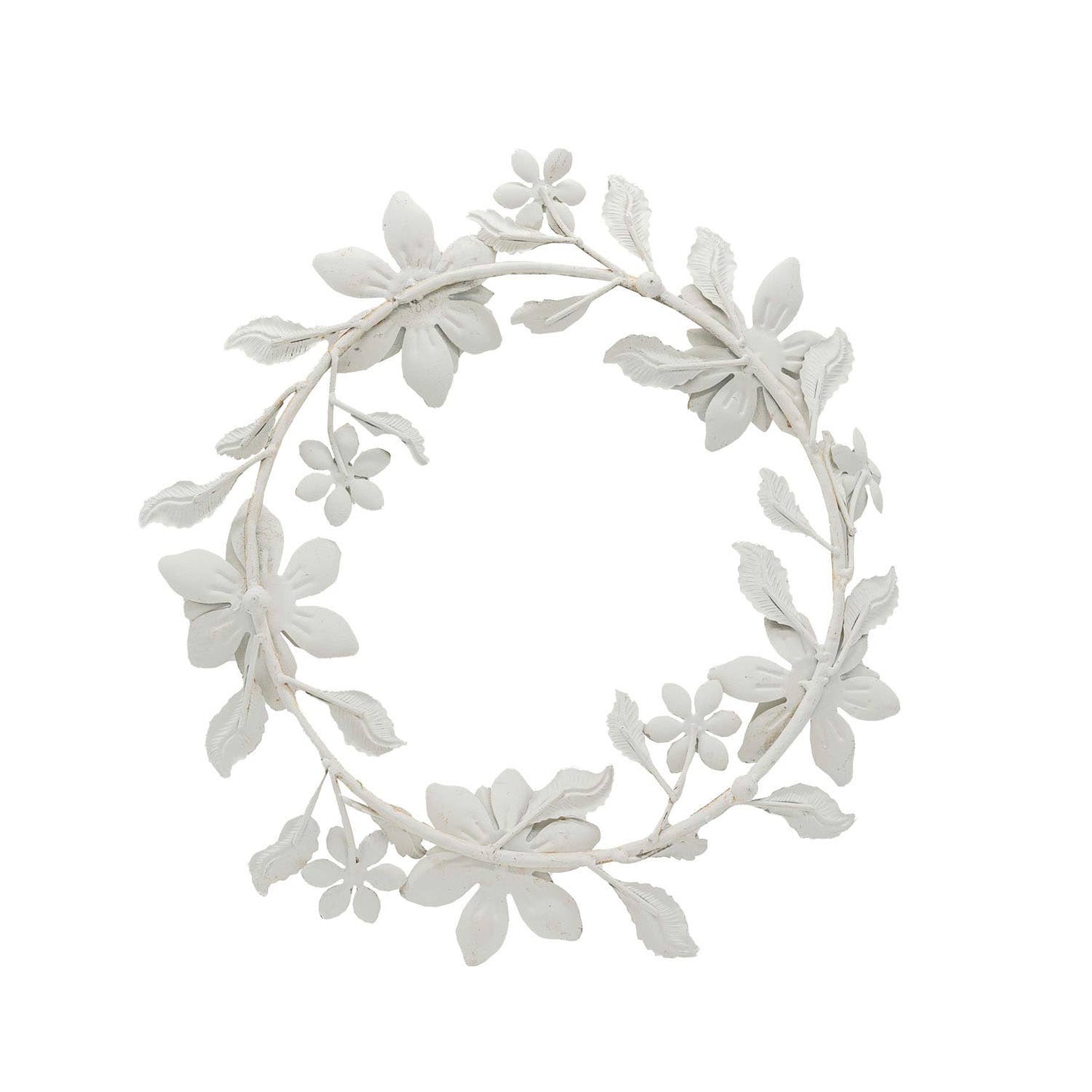 Floral Wreath 5 Taper Candle Holder