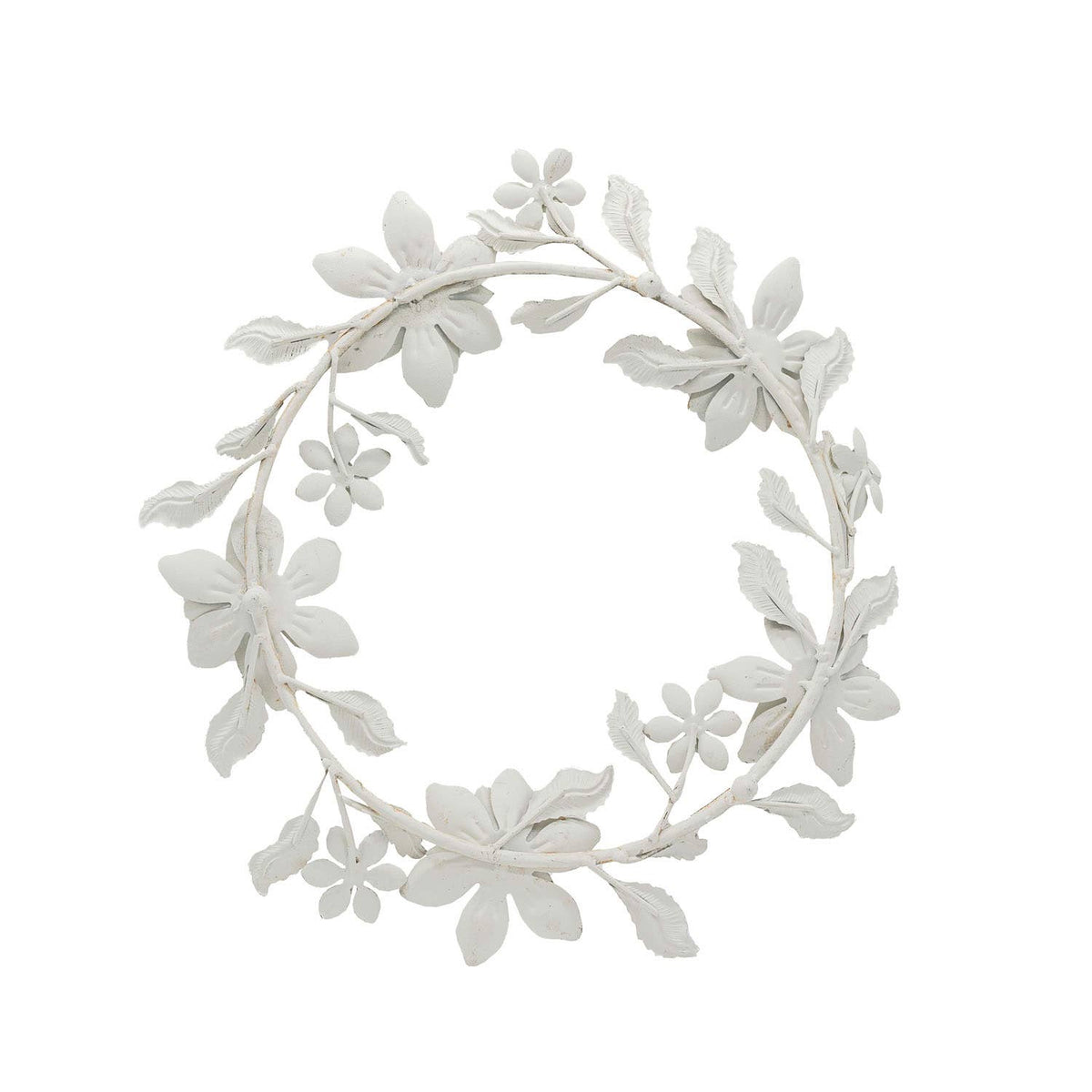 Floral Wreath 5 Taper Candle Holder