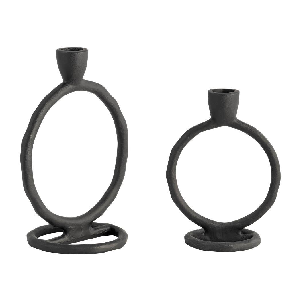 Metal Round Ring Taper Candle Holder