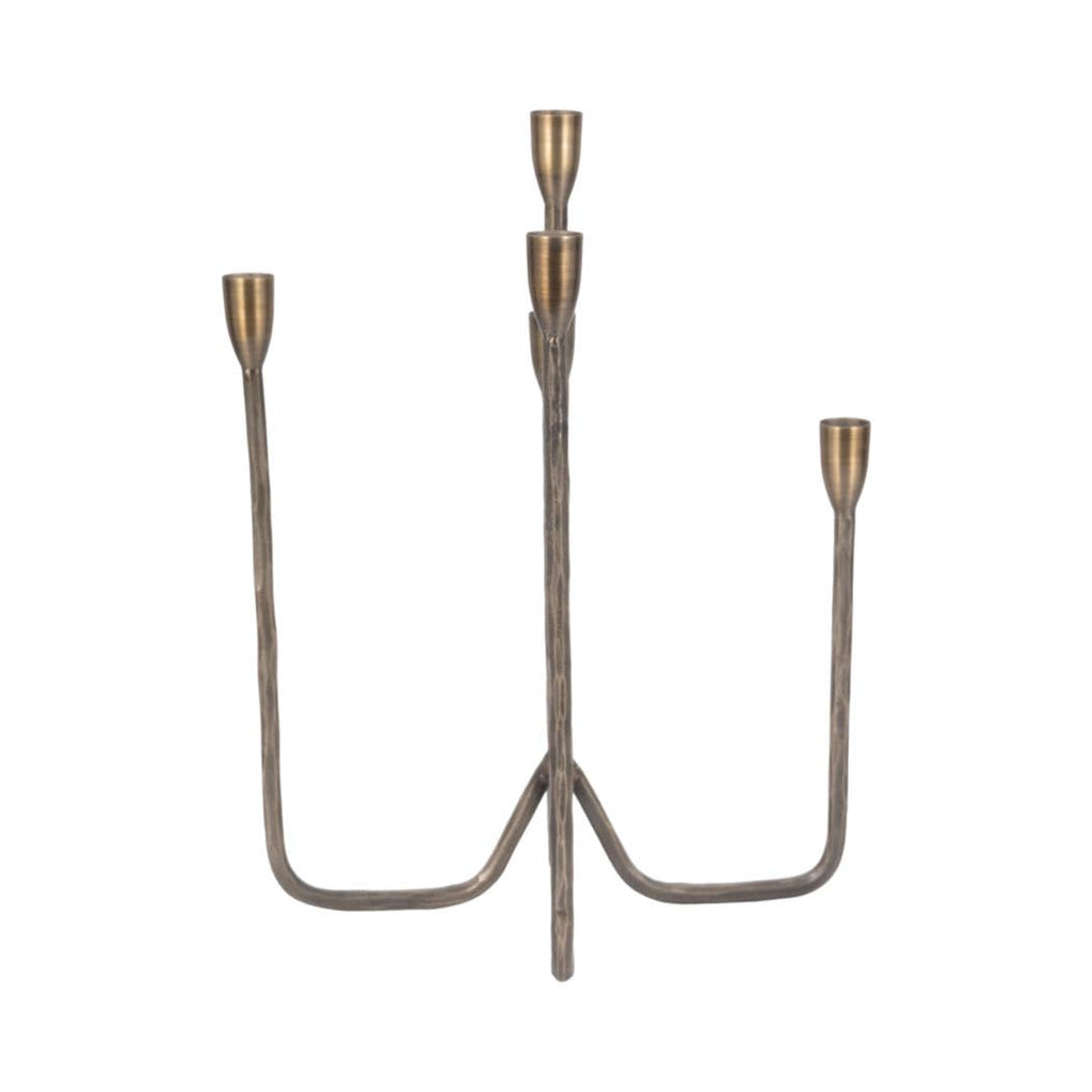 Metal Forged Five-Taper Candle Holder