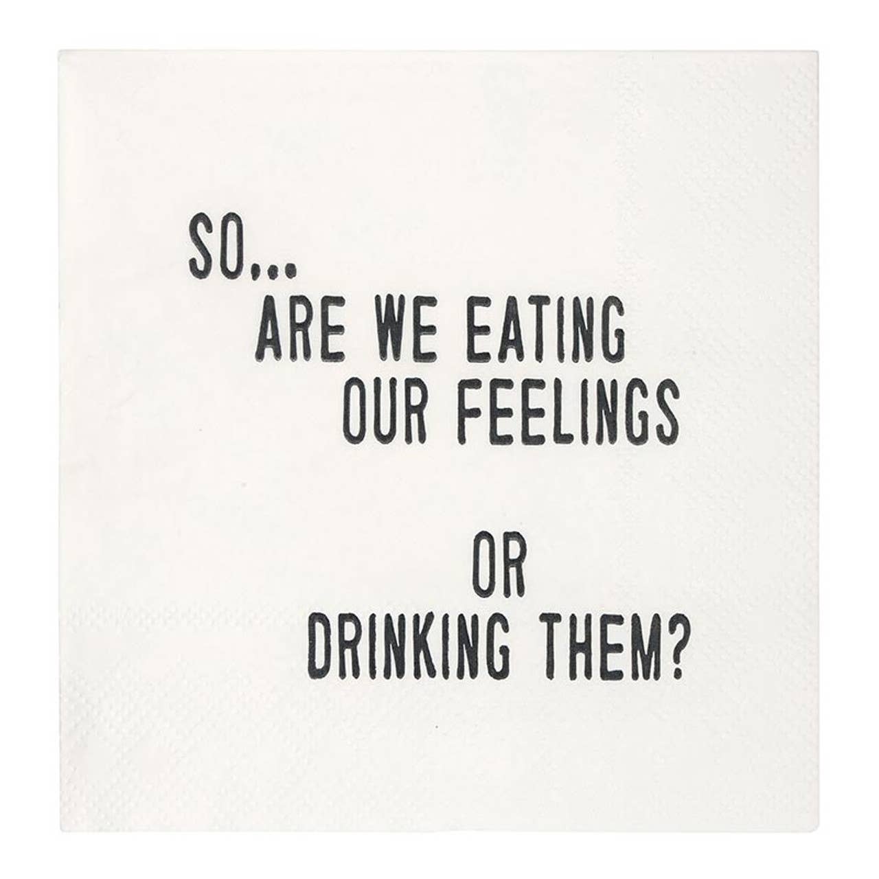 Ceramic Napkin Tray + Napkins - So Are We