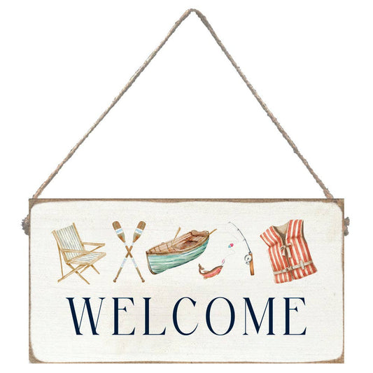 Lake Welcome  Sign