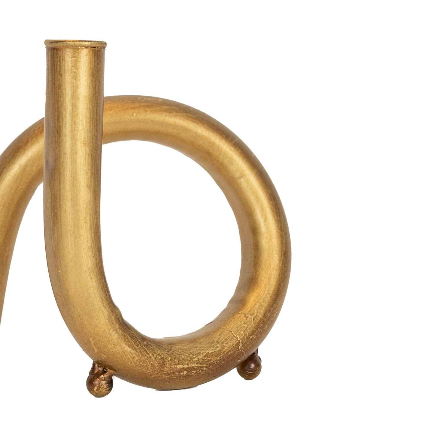 Twisted Curve Brass Taper Holder
