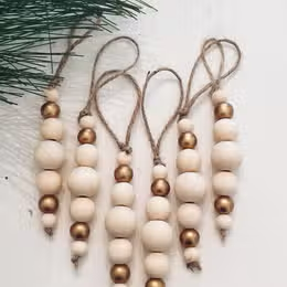 Natural & Gold Ornament